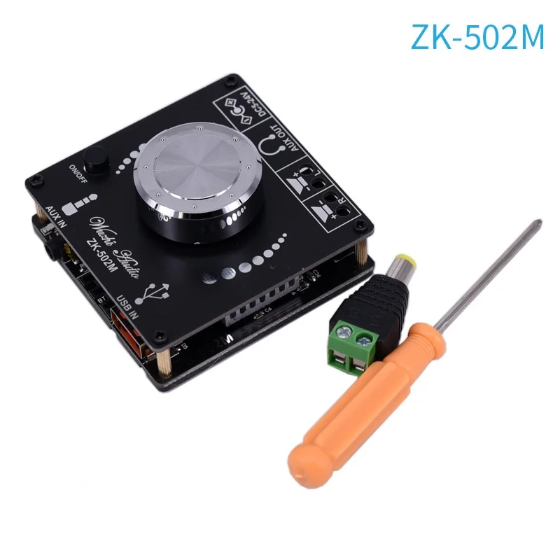Bluetooth 5.0 ZK-502M Digital Power Audio Amplifier board 50WX2 Stereo AMP Amplificador Home Theater