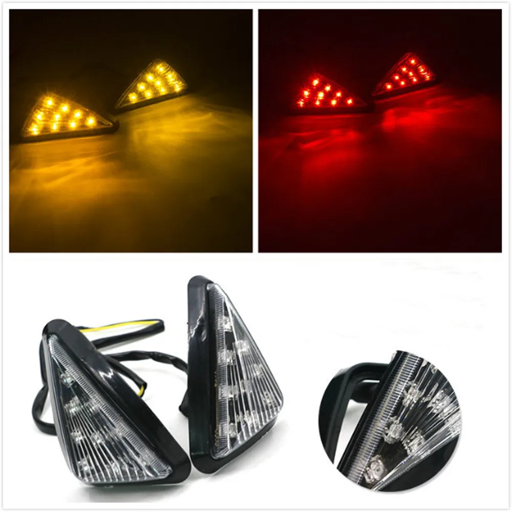 

Аксессуары для модификации мотоцикла, светодиодный индикатор поворота, посветильник piranha, треугосветильник указатель направления, 2 шт.