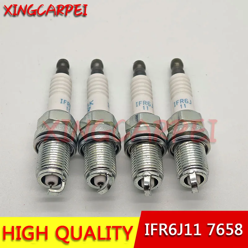 

4 шт. IFR6J11 7658 иридиевая свеча зажигания для Suzuki Liana Baleno Grand Vitara Ignis Jimny Swift SX4 Wagon R Fiat Sedici M15A M16A