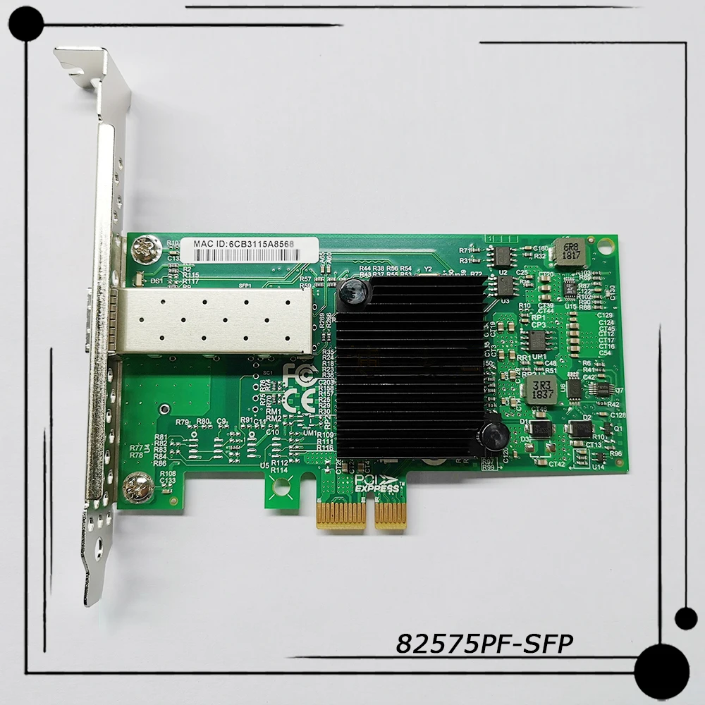 

82575PF-SFP For Inter PCIe x1 1G SFP Single-port Desktop Adapter PCI-E X1 Gigabit Fiber Optic Network Card NIC