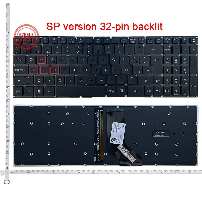 

RU/SP/BR/US New for Acer Aspire VX 15 VX15 VX5-591G VX5-591 VX5-793 VN7-593 VN7-793 VN7-793G Backlit Keyboard US English BLACK