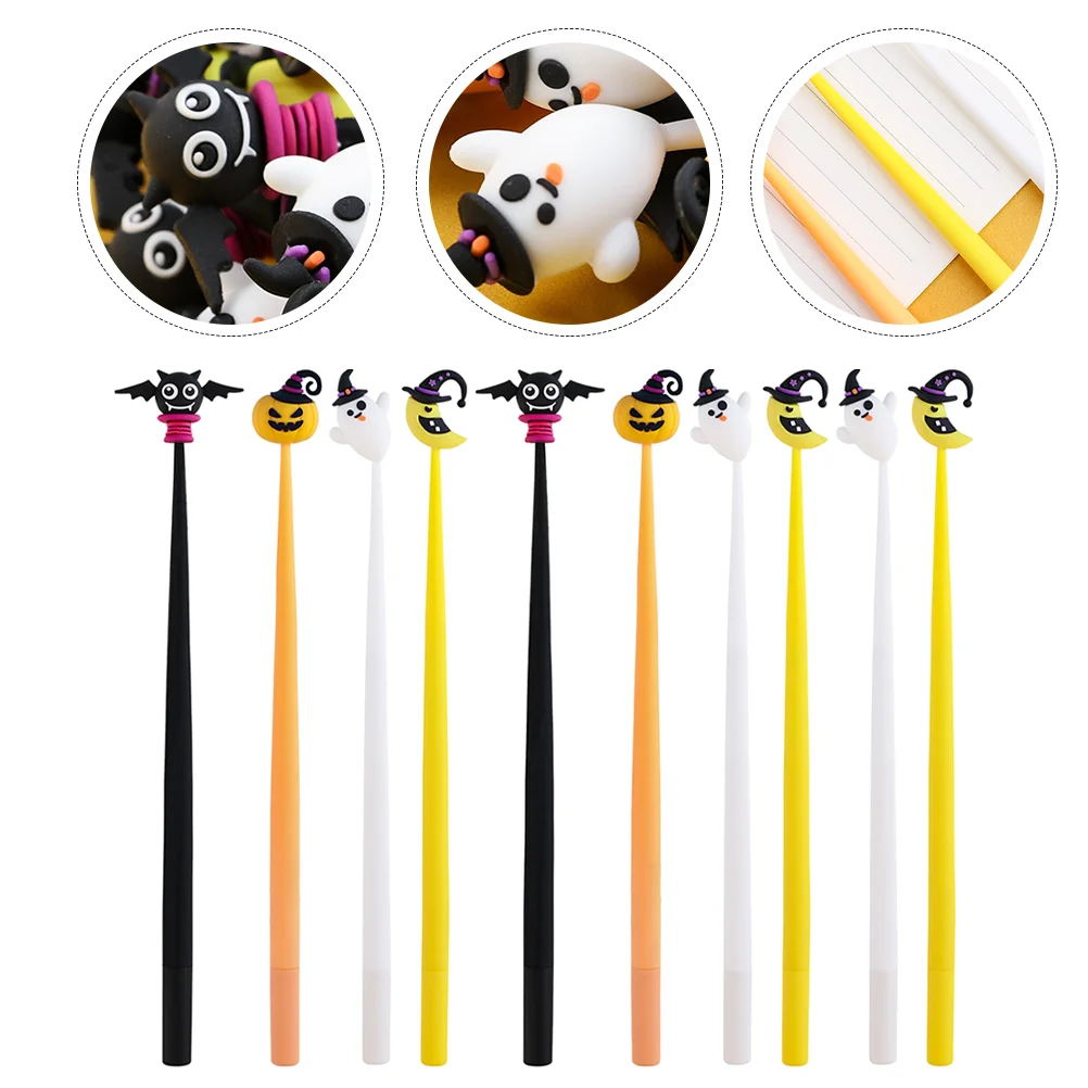 

Halloween Pumpkin Pen Gel Ink Pens Office Sign Party Favors Lovely Shaped Signature Delicate
