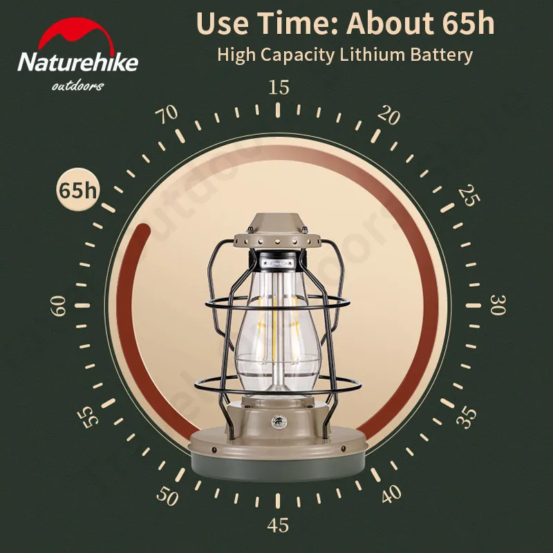 Naturehike уличная портативная лампа для кемпинга регулируемая светодиодная