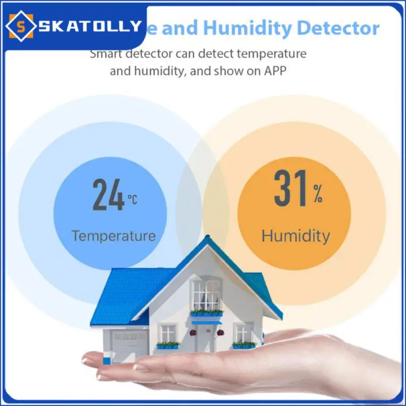 

Датчик температуры и влажности для умного дома, измеритель температуры и влажности с низким энергопотреблением в режиме реального времени, длительный режим ожидания