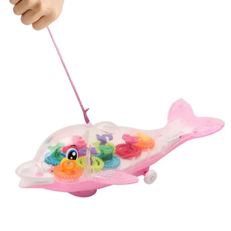 

Детская игрушка-Дельфин, прозрачная механическая игрушка, милая развивающая игрушка, без заусенцев, дельфин, игрушка для детей, рождественский подарок