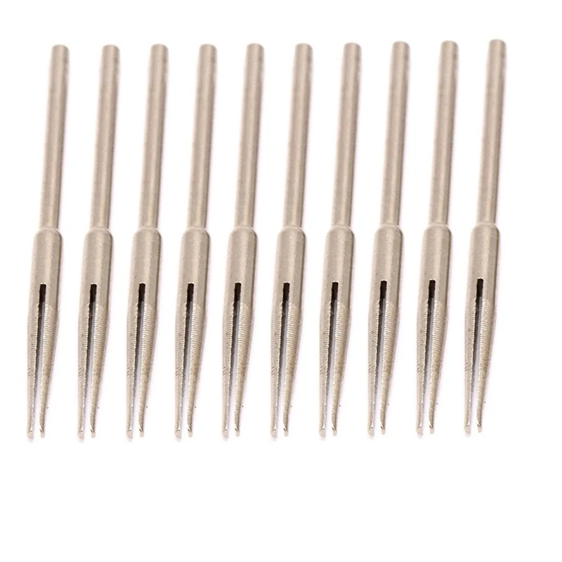 

10/12 Pcs Cylinder Cone Straight Mandrels 2.35/3mm Shank Sandpaper Clamp Split Mandrels Handle Tools for Sanding Disc