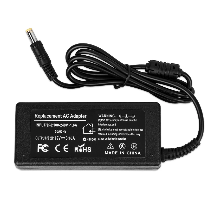 

19V 3.16A 60W Charger Power Laptop Adapter for Samsung R540 P460 P530 Q430 R430 R440 R480 R510 R522 R530 Series Notebook Adapter