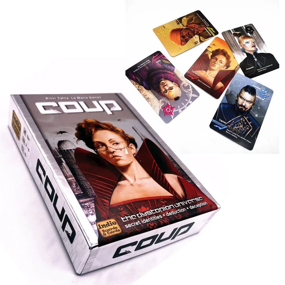 

Английская версия переворота сопротивление городской переворот Бубль многопользовательские настольные игры коллекционная карточка семе...