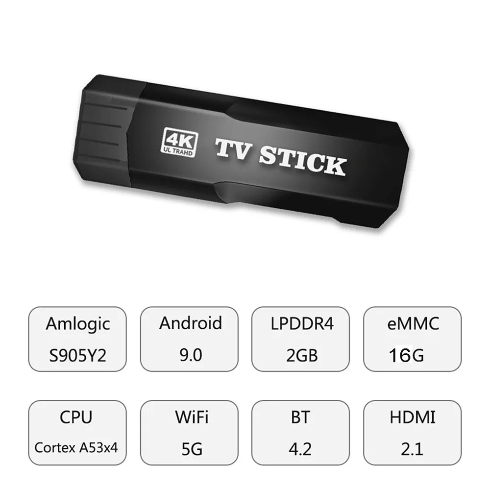 Фото ТВ-флешка H96 Pro Plus, Android 7,1, четырехъядерный Amlogic S905X, 2 ГБ, 16 ГБ, мини-ПК 2,4G 5G Wi-Fi BT4.0 1080P HD, Miracast Tv dongle №3