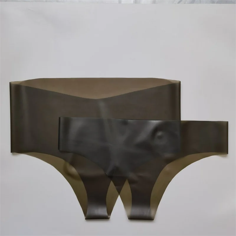 Сексуальные латексные стринги с низкой талией бесшовные невидимые трусы