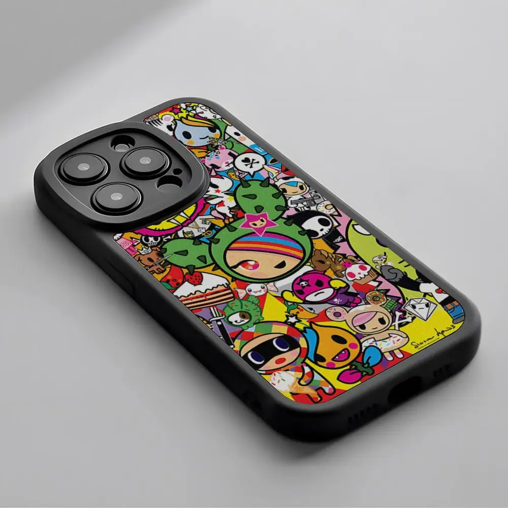 Японский чехол для телефона T-Tokidokis Iphone 15 Pro Max 14 Plus 11 13 12 X Xr Xs 7 8 Puls Se из овечьей кожи