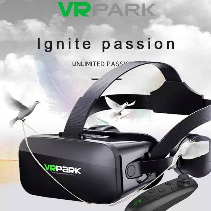 

NEW2023 3D VR Headset Smart Virtual Reality Glasses Helmet For 4.7-6.7' IOS Android Smartphones Phone Lenses With Controller