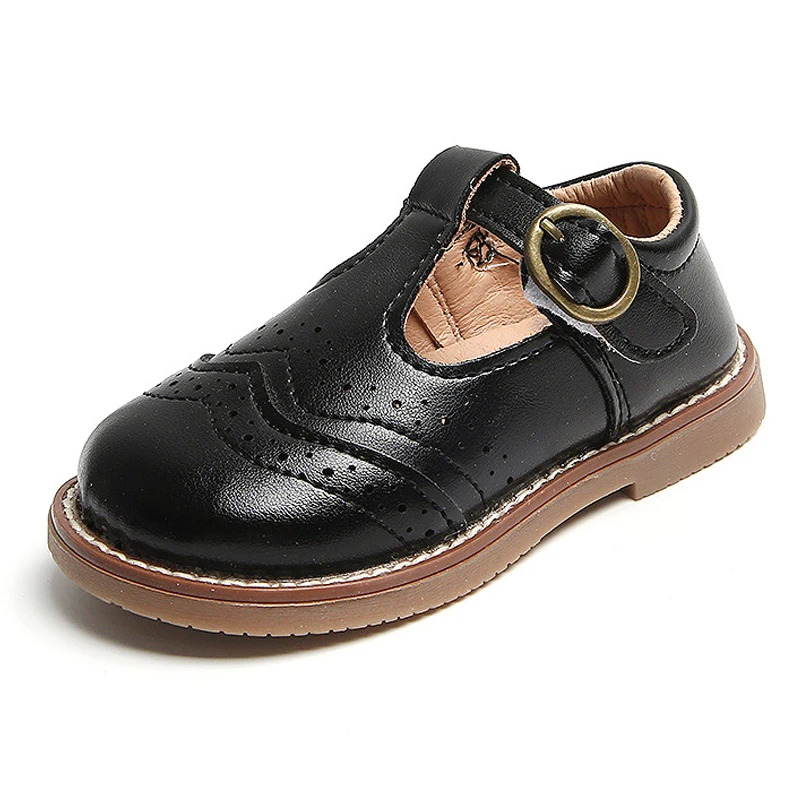 

Повседневные кожаные туфли в стиле ретро для маленьких девочек, Осенняя обувь для младенцев, обувь на мягкой нескользящей подошве для малышей, размеры 15-26, 2022