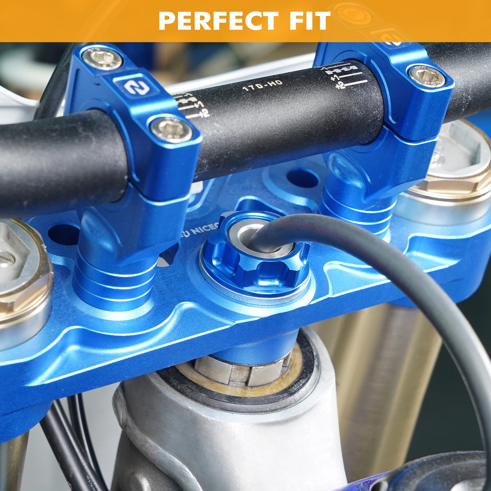 Фото Для Yamaha YZ125 YZ250 1994-2020 YZ250F YZ450F WR250F WR450F 2003-2020 Винт гайки штока рулевого управления YZ 125X 250X 250FX 450FX 400 426F №4