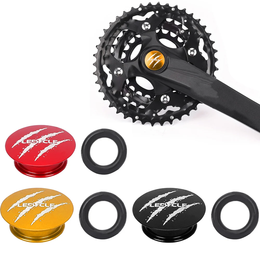 

Mountain Road Bicycle Crank Dust Cover Hollow Crank Cover Crank Plug Dust Plug Aluminum Alloy Crank Dust Cover Integrated Tooth