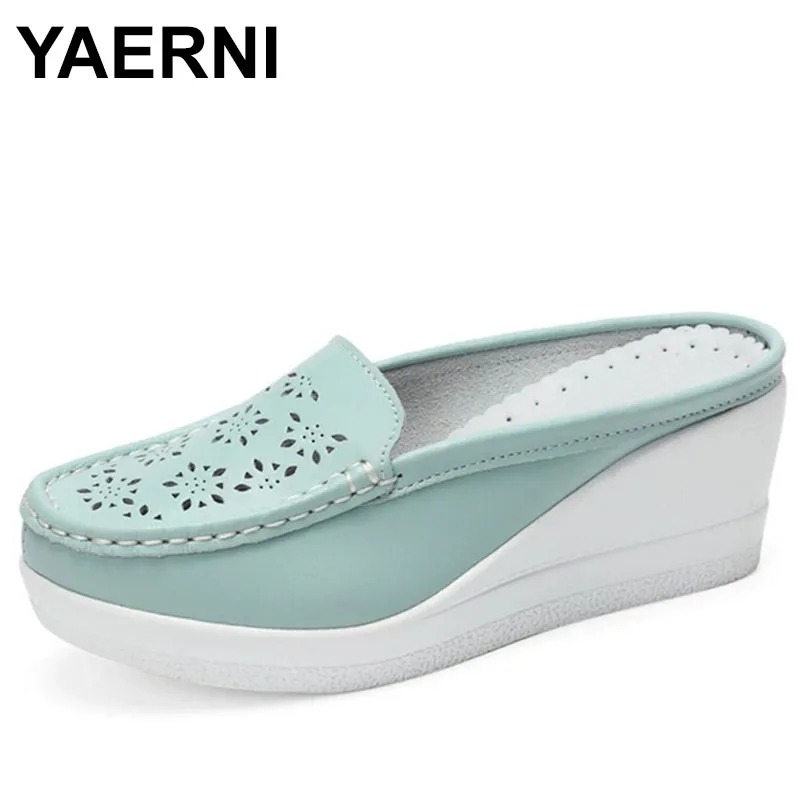 

Girls' Shoes Summer Woman Shoes Platform Slippers Women High Heel Slippers For Women Casual Hollow Sandals Wedge Female Shoes