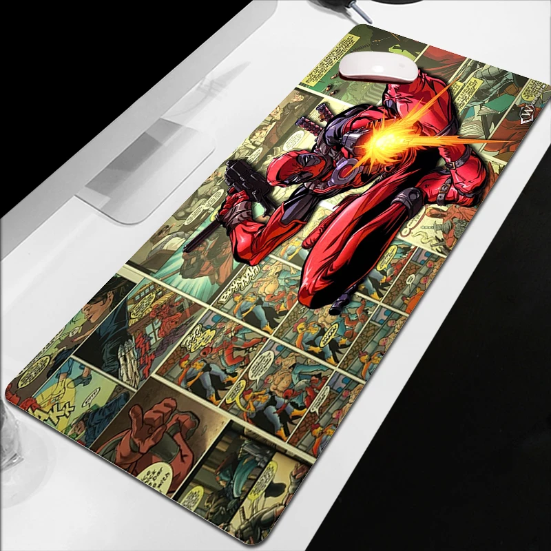 

Large Mouse Pad Deadpool Mats Xxl Gaming Accessories Desk Protector Keyboard Pc Mousepad Gamer Mat Padding Mice Keyboards Office