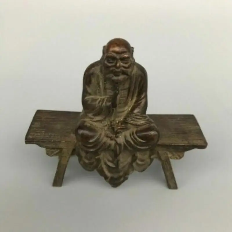 

Old Chinese Bronze Copper Handmade Dharma Bodhidharma Buddha Statue