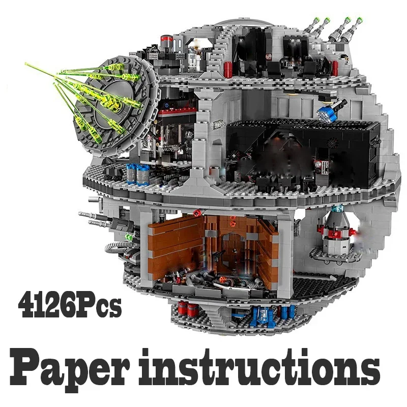 Фото В наличии DS-3 Платформа Death Star Plan Great Ultimate Weapon Совместимость 75159 Строительные блоки Кирпичи Игрушки для детей Подарки на день рождения №1