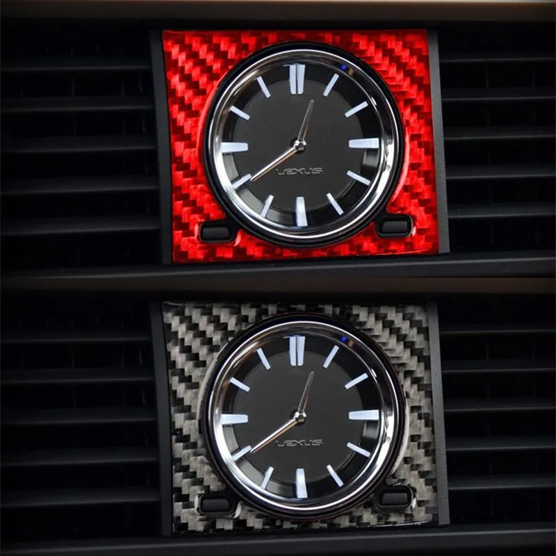 

Dashboard clock frame Carbon fiber car sticker For Lexus RX300 270 200T 450H Interior Accessories