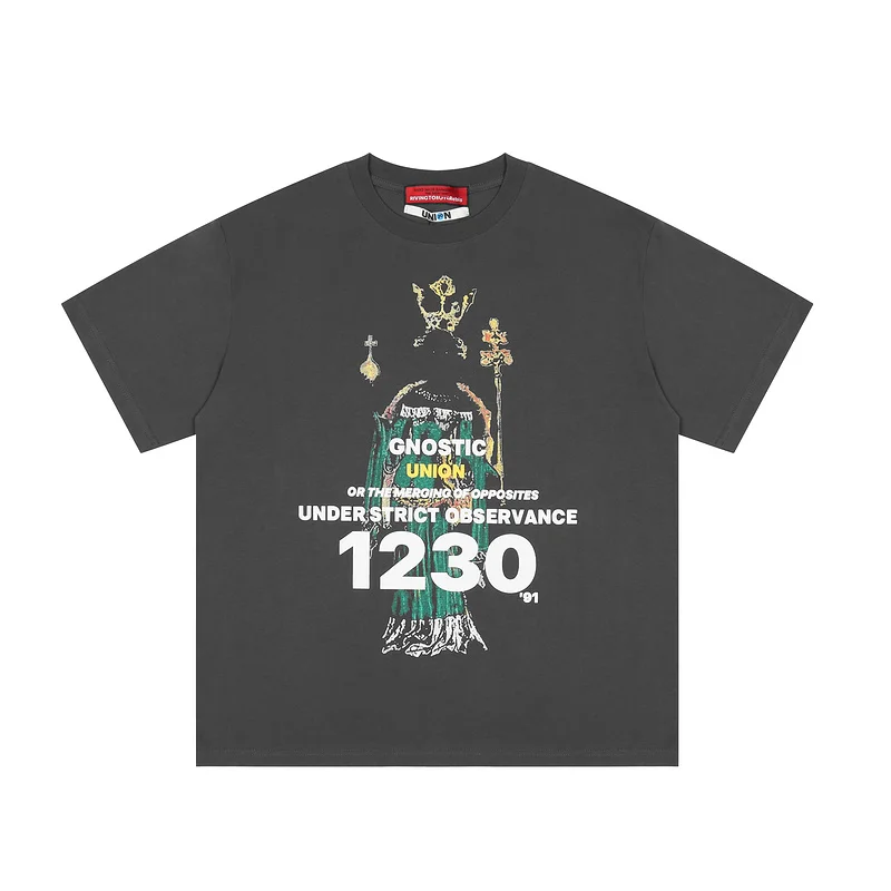 2022 New fashion, casual and comfortable printed women's men's T-shirt hip hop oversized men's casual cotton T-shirt