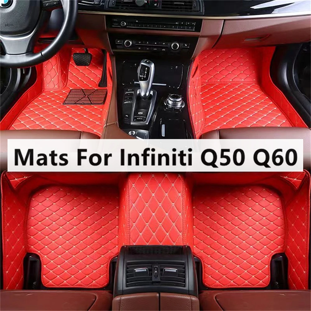 

Автомобильные коврики на заказ для Infiniti Q50 Q60 Q70, аксессуары для стоп, автомобильные коврики