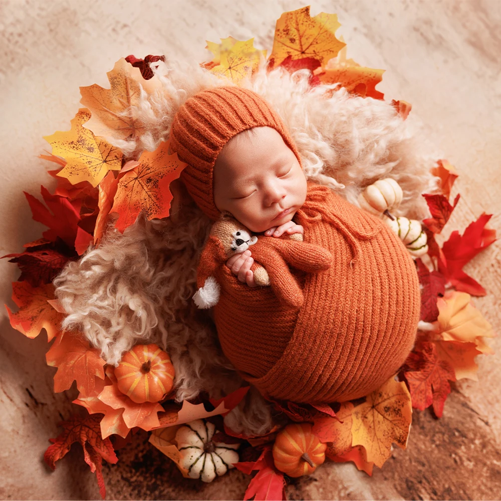 Реквизит для фотосъемки новорожденных вязаная шапка детские головные уборы