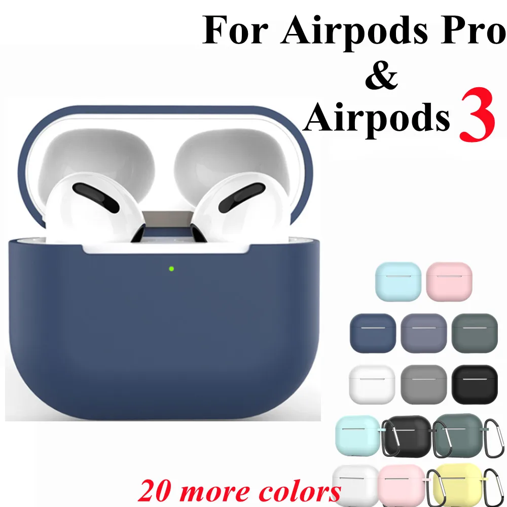 Силиконовый чехол для Airpods Pro 3 беспроводной Bluetooth Apple наушников Air Pods |