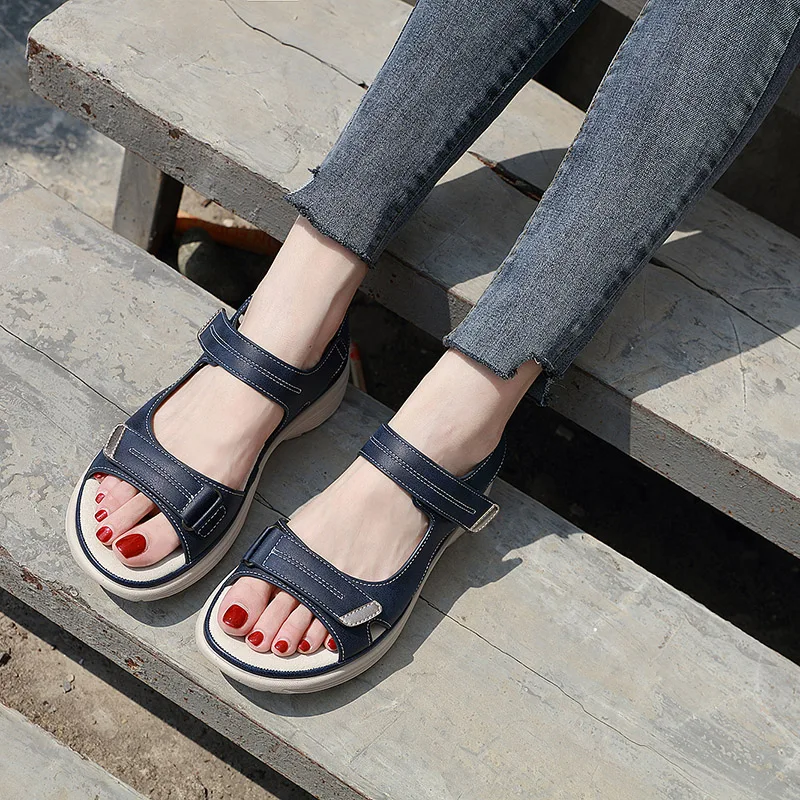 Summer 2023 New Women's Sandals Sports Wind Wedge Women's Shoes Large Size Women's Slippers High Quality Sandals