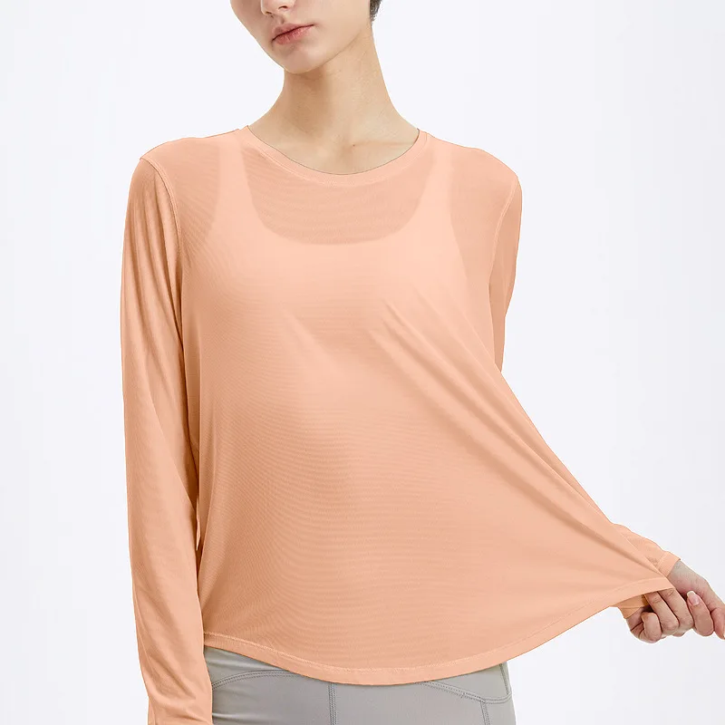 Loose Blouses Women Long Sleeve Sports Top Quick Dry Fitness Clothing Gym Female Running Jogging Shirts Activewear Autumn Winter