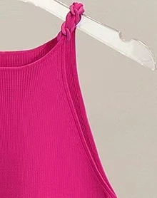 

2023 Spring and Summer New Women Sweater Solid Color Sleeveless Knitted Pullover
