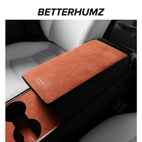 betterhumz alcantara formodel 3 y center console wrap car interior trim frame cover steering wheel stickers accessories