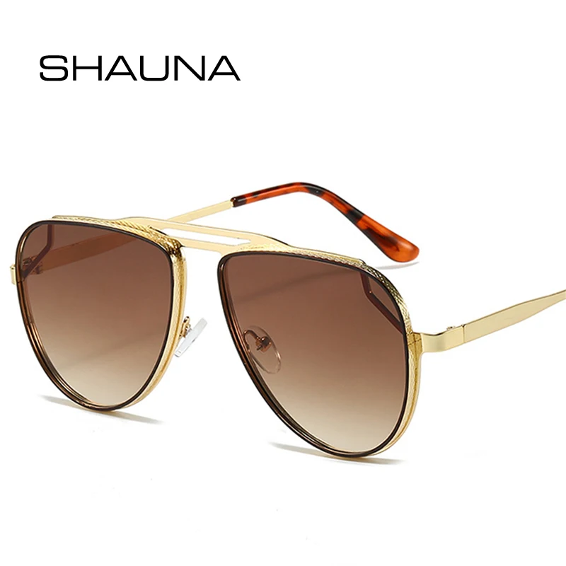 Мужские и женские очки-авиаторы SHAUNA Классические солнцезащитные очки в стиле