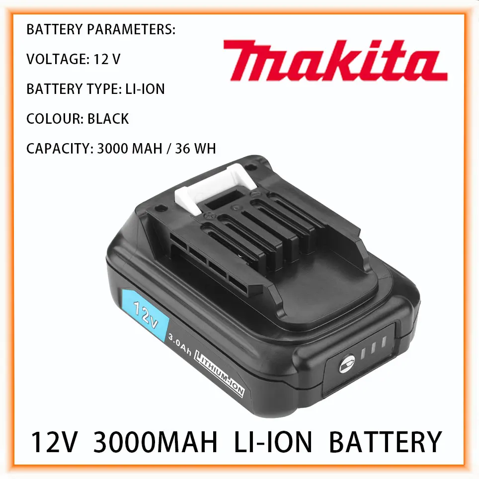 Литий-ионный аккумулятор Makita 197390-1 BL1015 1973901 BL1021B BL1041B BL1015B BL1020B BL1040B 3000 мАч