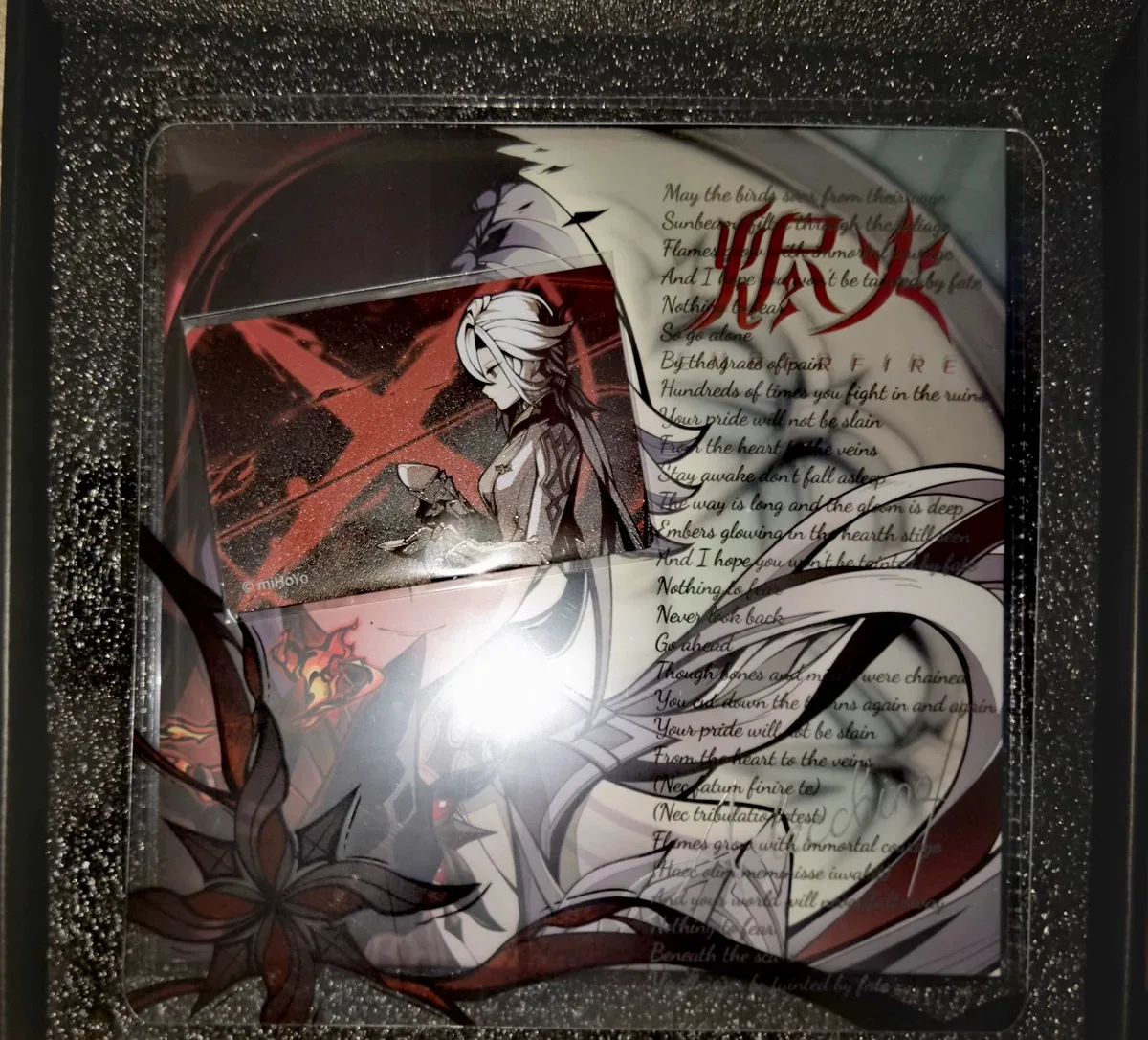 Официальная игра Genshin Impact Arlecchino акриловые записывающие украшения набор реквизит