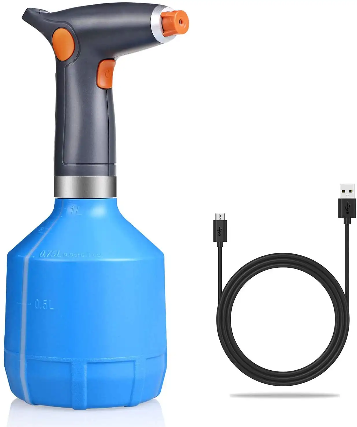 

0.26 Gallon Electric Plant Mister Spray Bottle for Indoor/Outdoor Plants, Electric Watering Can with Adjustable Copper Spout, Au