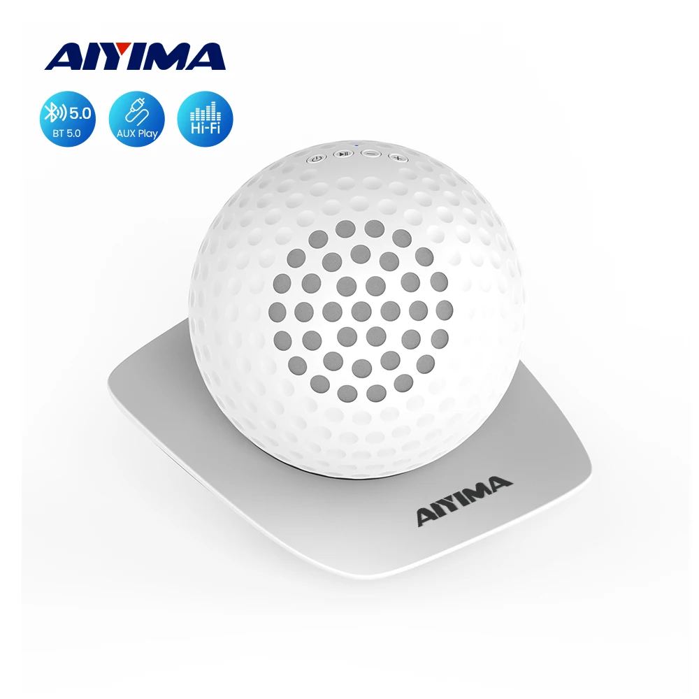 

Bluetooth-Колонка AIYIMA TWS, настольный мини-динамик для домашнего кинотеатра в форме гольфа, 1 шт.