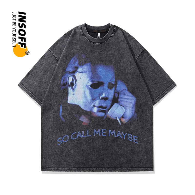 

Original Designer American Emo Printed Graphic Quality Cotton Washed Vintage Oversized Y2k Streetwear Hip Hop Summer T-shirt