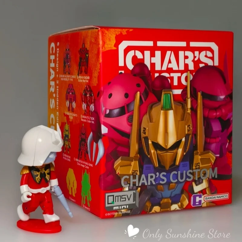 Фото Qmsv Mini Char Sazabi Gundam Ручная мобильная игрушка-воин Модная глухая коробка Анимационный орнамент Коллекционный подарок №5