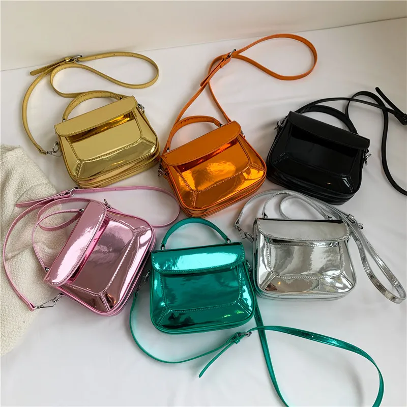

Женская сумка через плечо из лакированной кожи с глянцевой поверхностью, изысканный уникальный дизайн, женская сумка через плечо в модном стиле