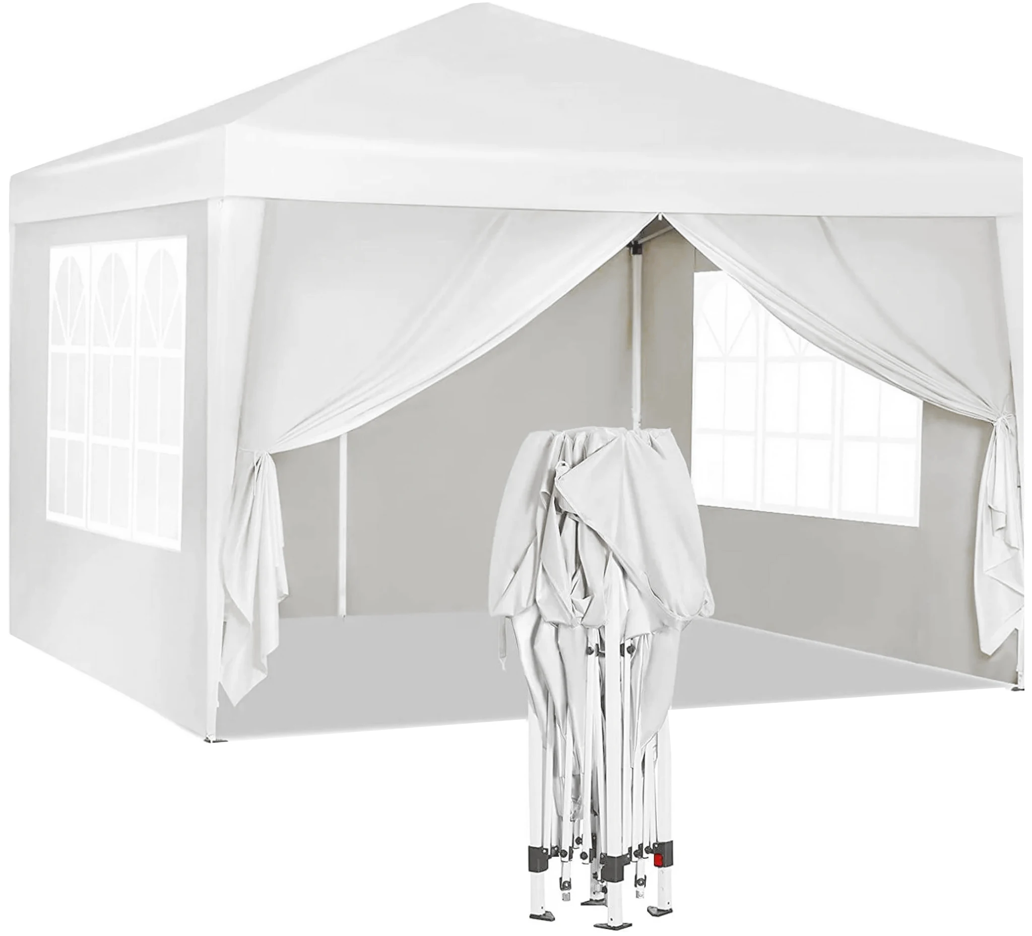 Outdoor Portable Party Folding Tent With 4 Removable Sidewal