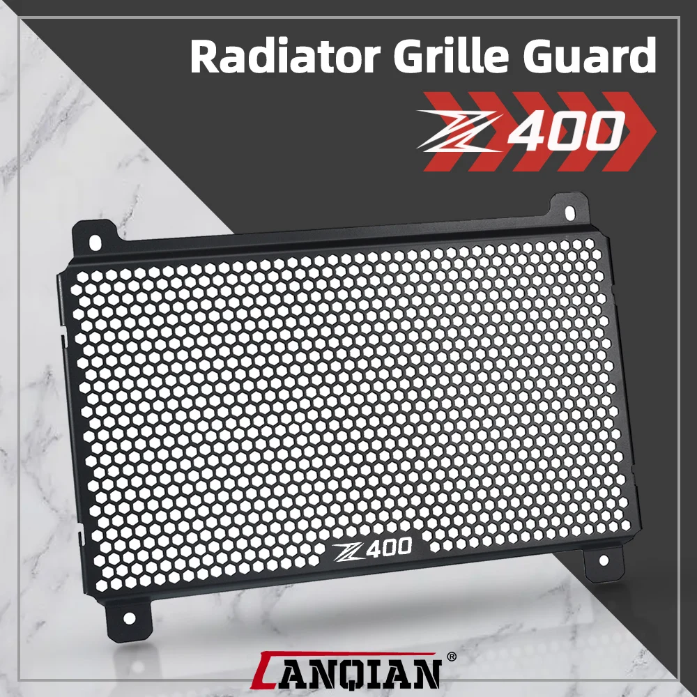 

Motorcycle Accessorie Aluminum Radiator Guard Protector Grille Grill Cover For Kawasaki Z400 Ninja 400 Z 400 Ninja400 2019-2020