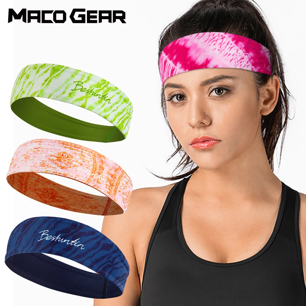 

Girl Elastic Band Bandage Bicycle Tennis Sweatband Yoga Gym Cycling Sports Basketball Badminton Run Absorb Sweat Headwear Men