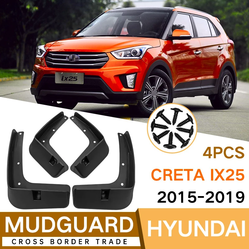 

For Hyundai Creta ix25 2015 To 2019 Car Mudflaps Mud Flaps Splash Guards Mudguards Front Rear Automotive Exterior Accessories