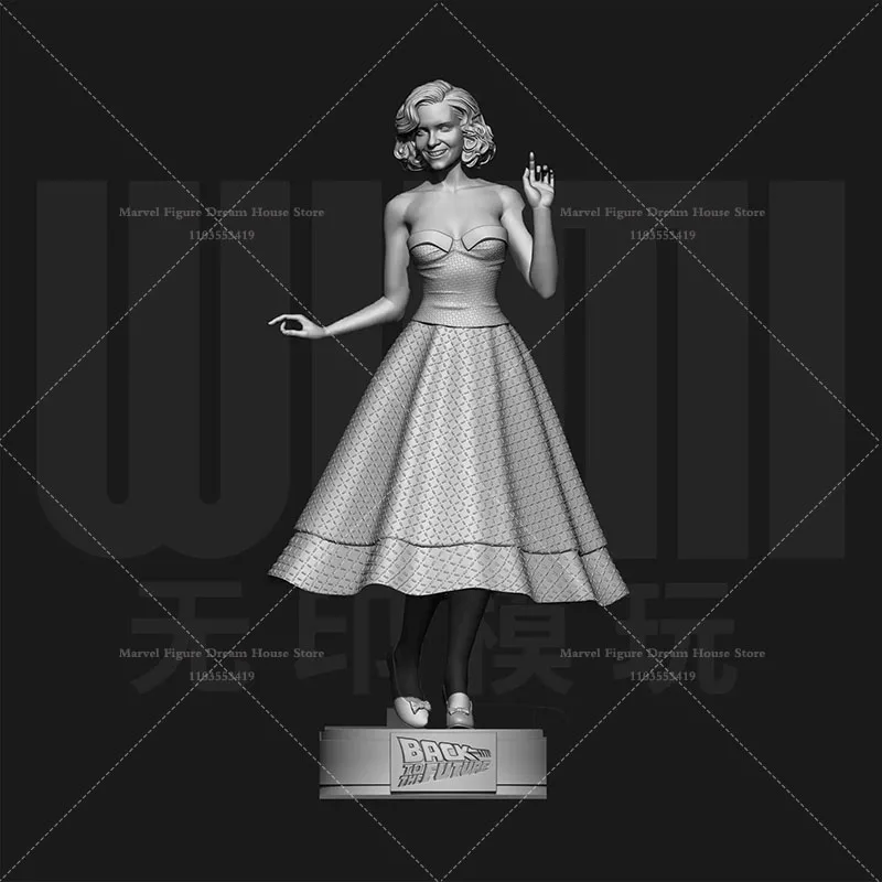 Фото Масштабная модель 1/24 1/18, DIY, для самостоятельной сборки, 3D-фигурка из смолы, неокрашенная, белая, «Путешествие сквозь пространство-время» ‌   Лоррен Марти Браун №2