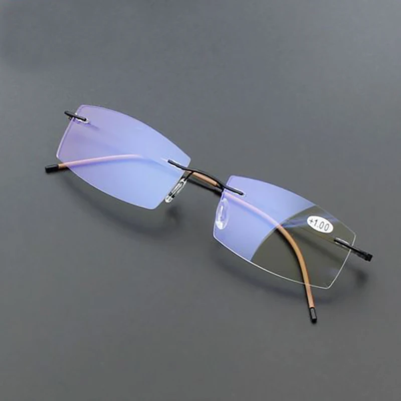 Очки для чтения без оправы мужчин и женщин аксессуар с блокировкой сисветильник