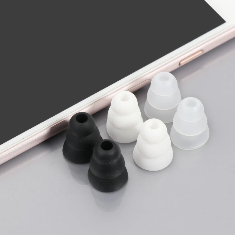 

Earbuds Headphone Bud Tips Silicone In-Ear Earphone Covers Replacement 3 Pairs