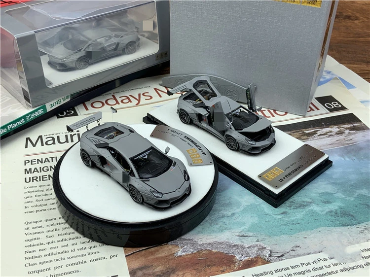 PGM 1:64 Avendator LP700 LBWK Black Bull литые модели автомобилей подарки на день рождения и