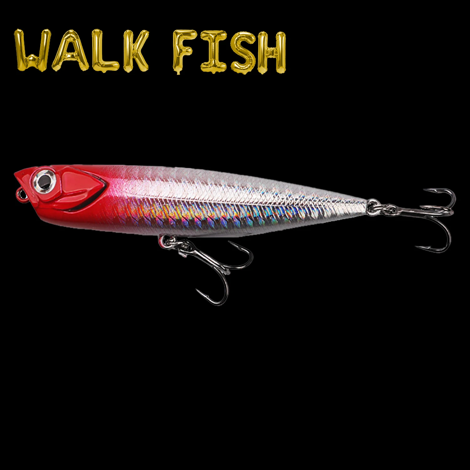 Fishing Bait Artificial Hard Bait Top Water Dog Shaker Baspie Trout