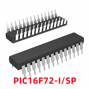 1PCS Direct-plug PIC16F72-I/SP PIC16F72 DIP-28 8-bit Flash Memory Microcontroller Chip Single Chip